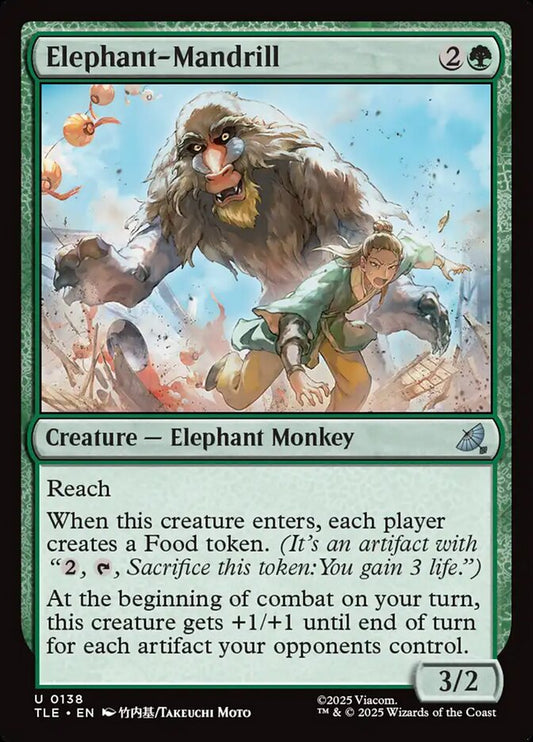 Elephant-Mandrill card image