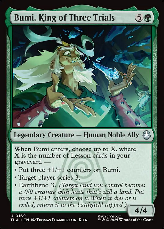 Bumi, King of Three Trials Magic: The Gathering card