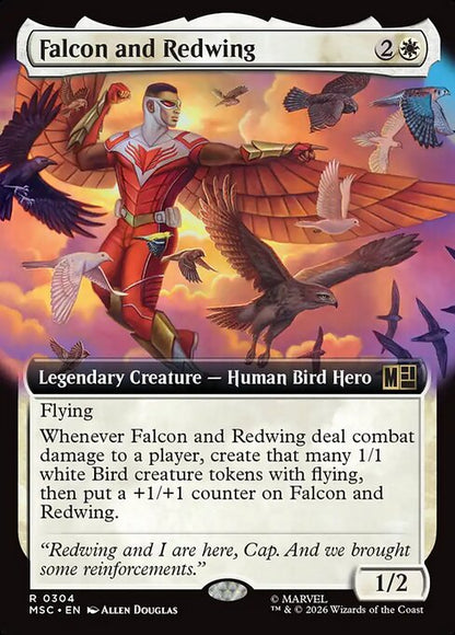 Falcon and Redwing Magic: The Gathering card