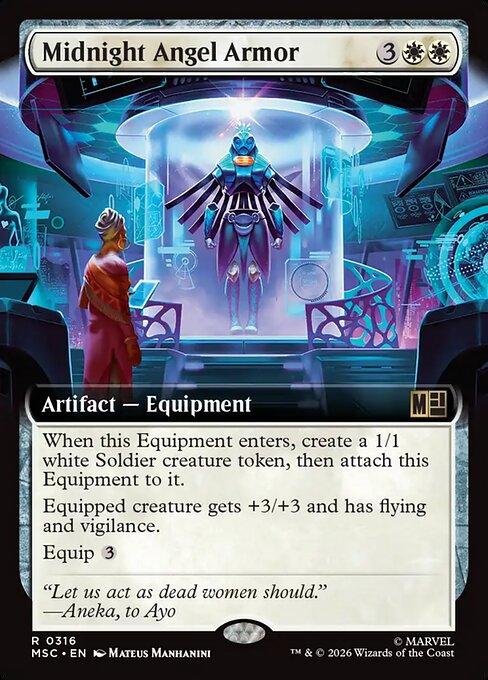 Midnight Angel Armor Magic: The Gathering card