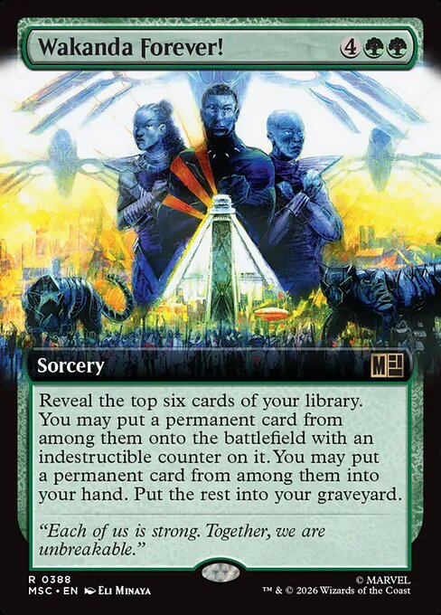 Wakanda Forever! Magic: The Gathering card