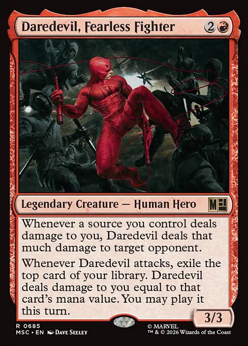 Daredevil, Fearless Fighter Magic: The Gathering card