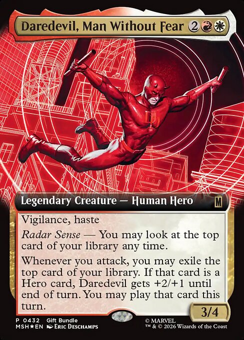 Daredevil, Man Without Fear Magic: The Gathering card