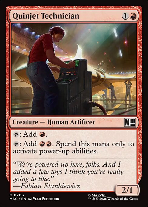 Quinjet Technician Magic: The Gathering card