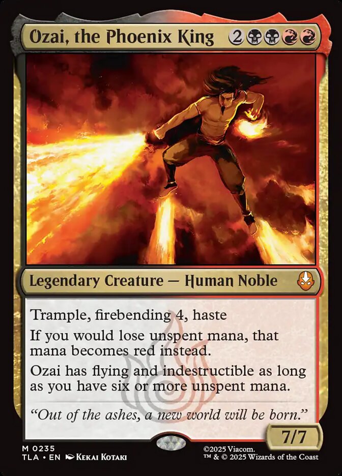 Ozai, the Phoenix King Magic: The Gathering card