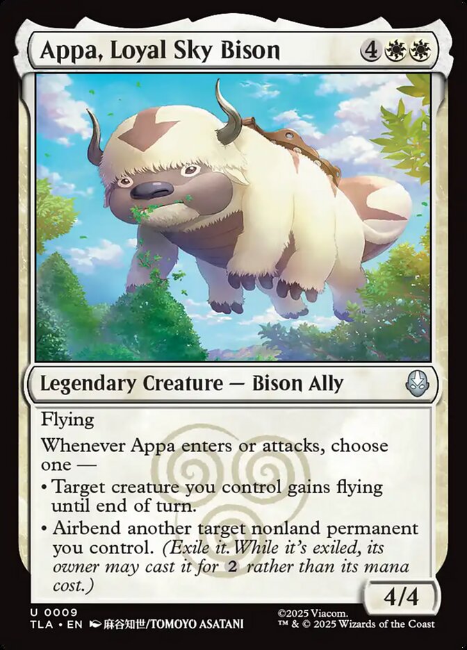Appa, Loyal Sky Bison Magic: The Gathering card