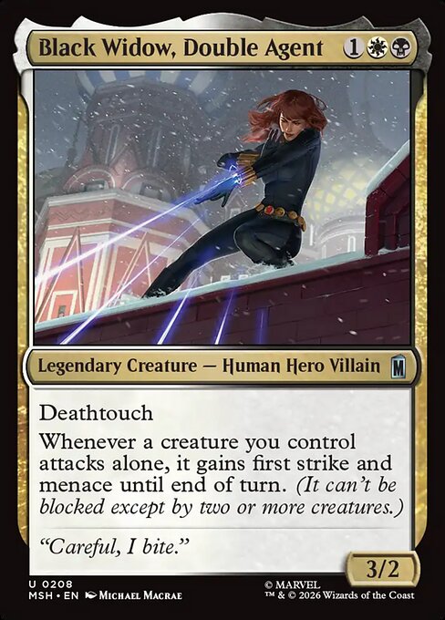 Black Widow, Double Agent Magic: The Gathering card