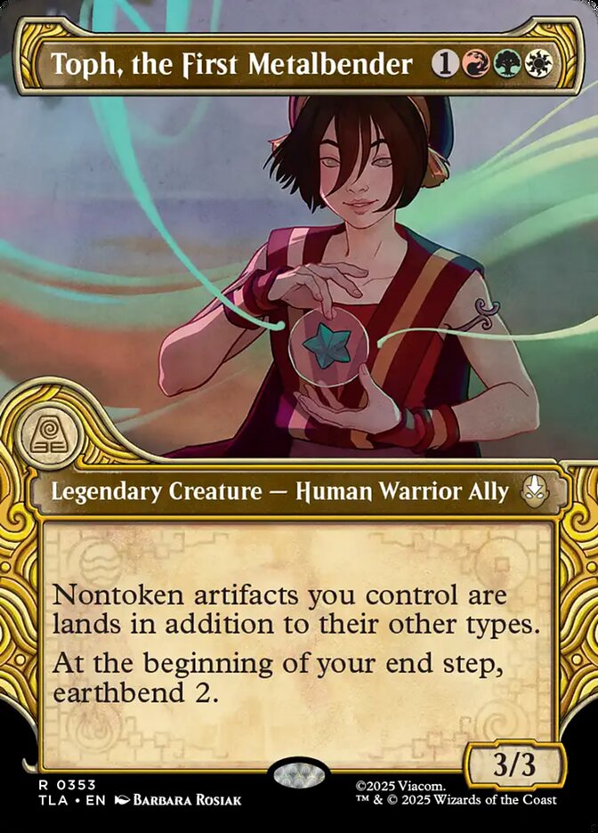Toph, the First Metalbender Magic: The Gathering card