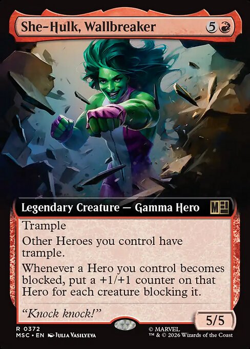 She-Hulk, Wallbreaker Magic: The Gathering card