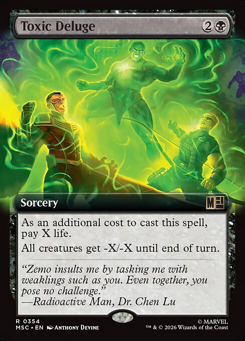 Toxic Deluge Magic: The Gathering card
