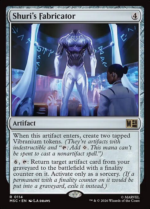 Shuri's Fabricator Magic: The Gathering card
