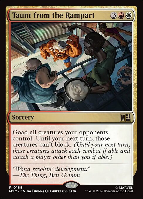 Taunt from the Rampart Magic: The Gathering card