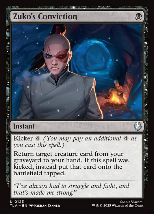 Zuko's Conviction Magic: The Gathering card