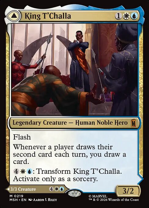 King T'Challa Magic: The Gathering card