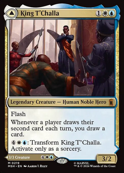 King T'Challa Magic: The Gathering card