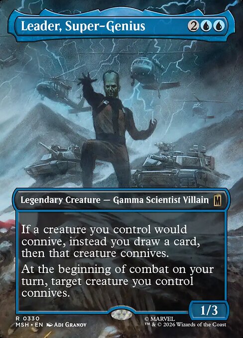 Leader, Super-Genius Magic: The Gathering card