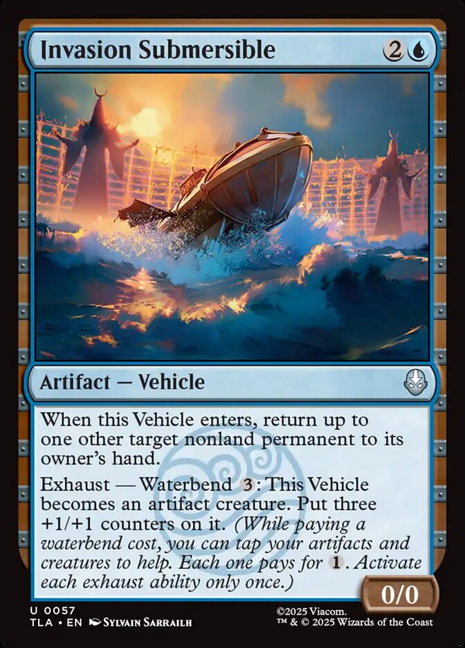 Invasion Submersible Magic: The Gathering card