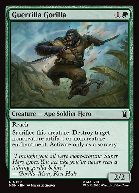 Guerrilla Gorilla Magic: The Gathering card