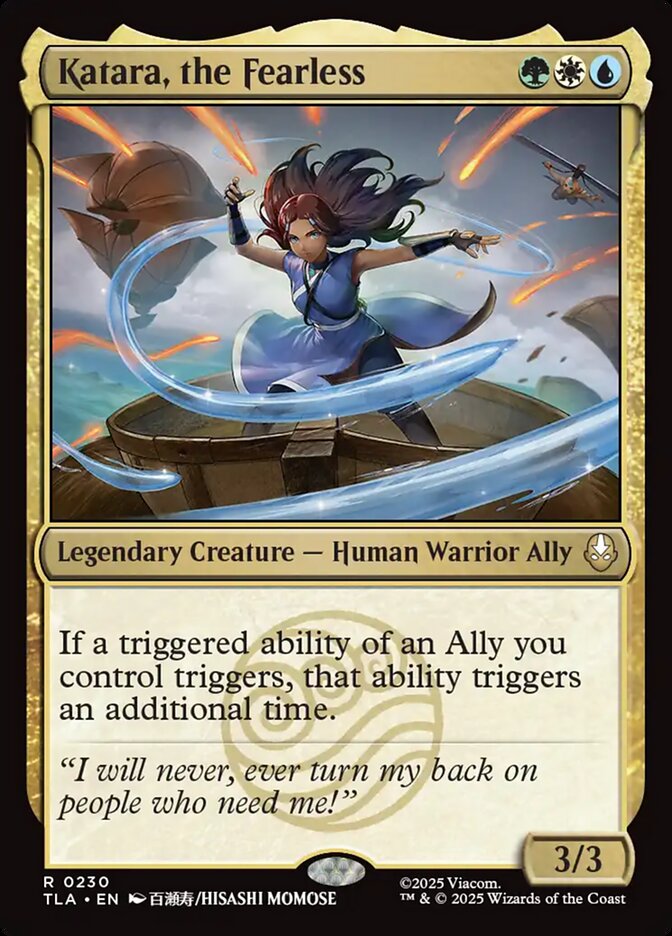 Katara, the Fearless Magic: The Gathering card