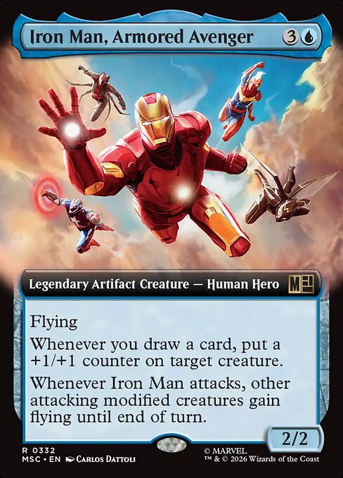 Iron Man, Armored Avenger Magic: The Gathering card