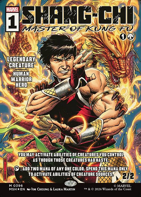 Shang-Chi, Master of Kung Fu Magic: The Gathering card