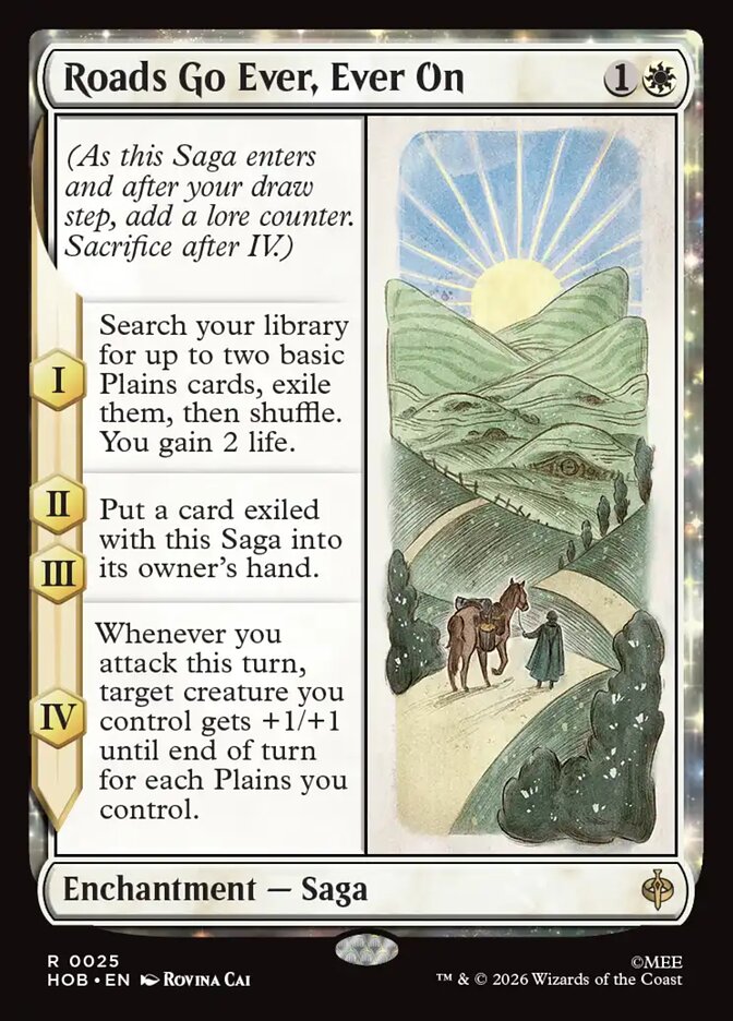 Roads Go Ever, Ever On card image