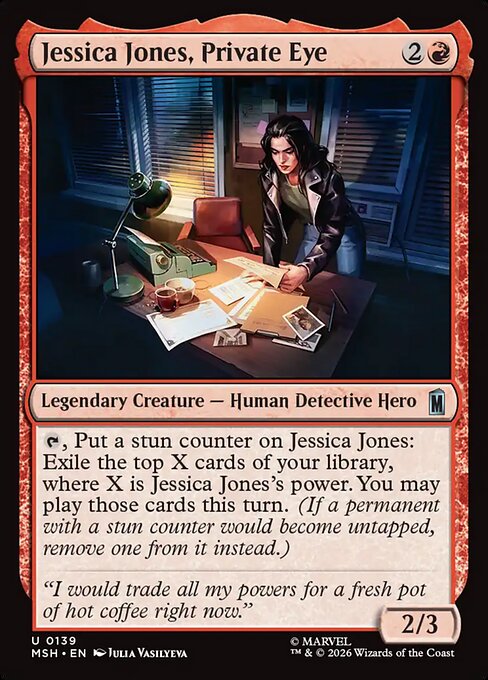 Jessica Jones, Private Eye Magic: The Gathering card