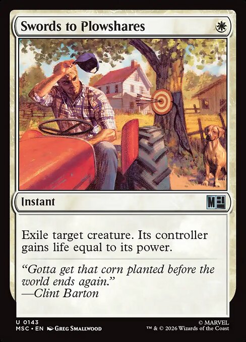Swords to Plowshares Magic: The Gathering card