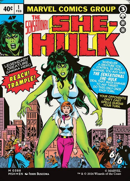 The Sensational She-Hulk Magic: The Gathering card