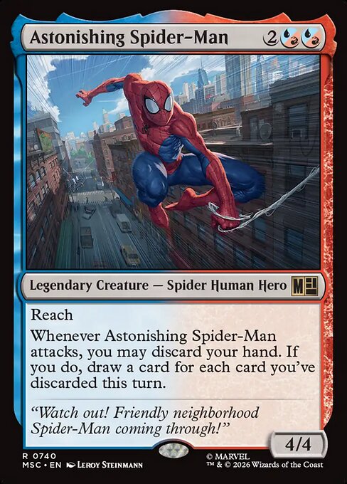 Astonishing Spider-Man Magic: The Gathering card