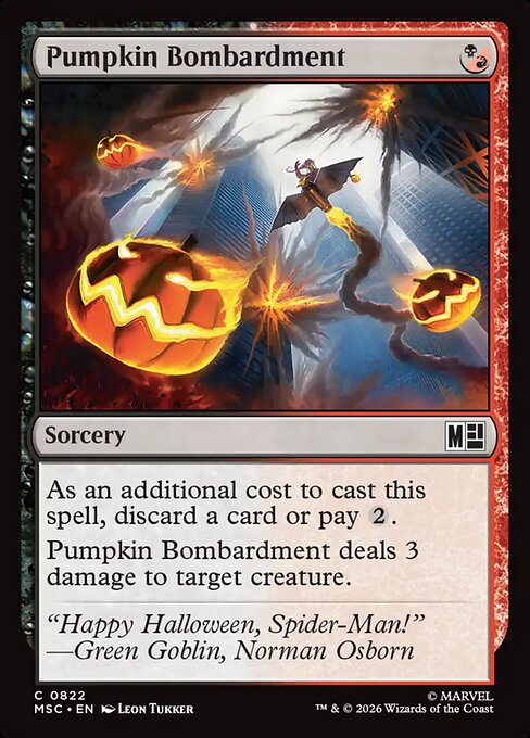 Pumpkin Bombardment Magic: The Gathering card