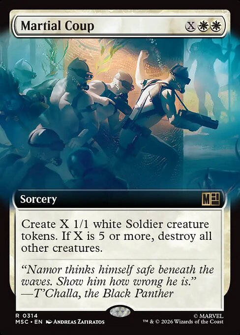 Martial Coup Magic: The Gathering card