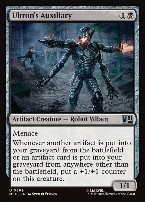 Ultron's Auxiliary Magic: The Gathering card
