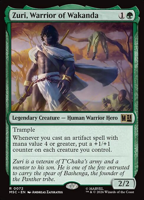 Zuri, Warrior of Wakanda Magic: The Gathering card