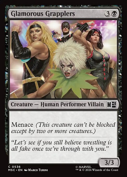 Glamorous Grapplers Magic: The Gathering card