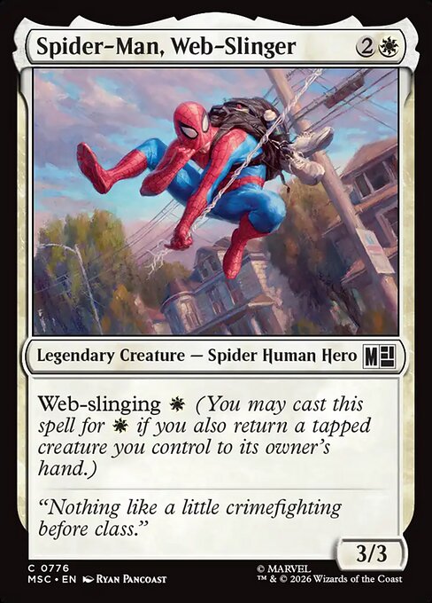 Spider-Man, Web-Slinger Magic: The Gathering card