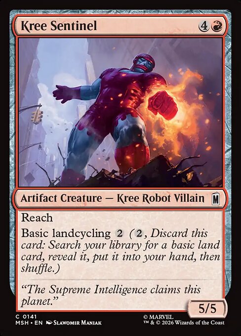 Kree Sentinel Magic: The Gathering card