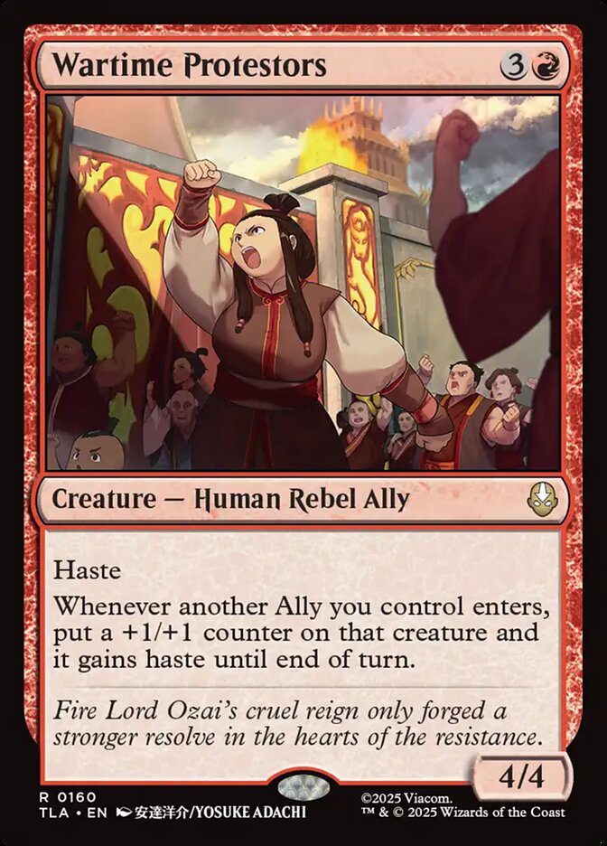 Wartime Protestors Magic: The Gathering card