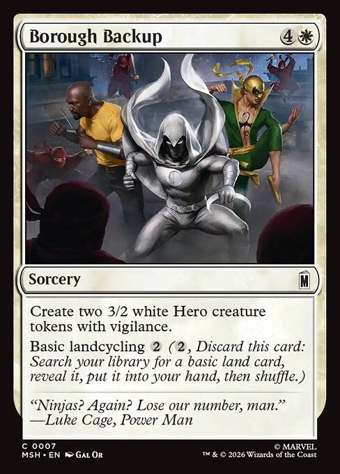 Borough Backup Magic: The Gathering card