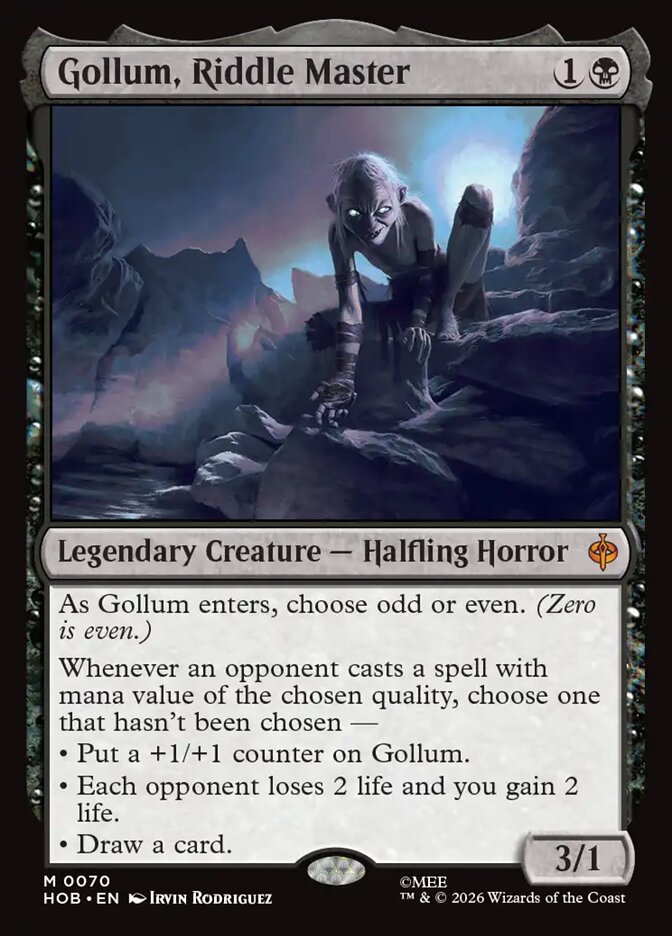 Gollum, Riddle Master card image