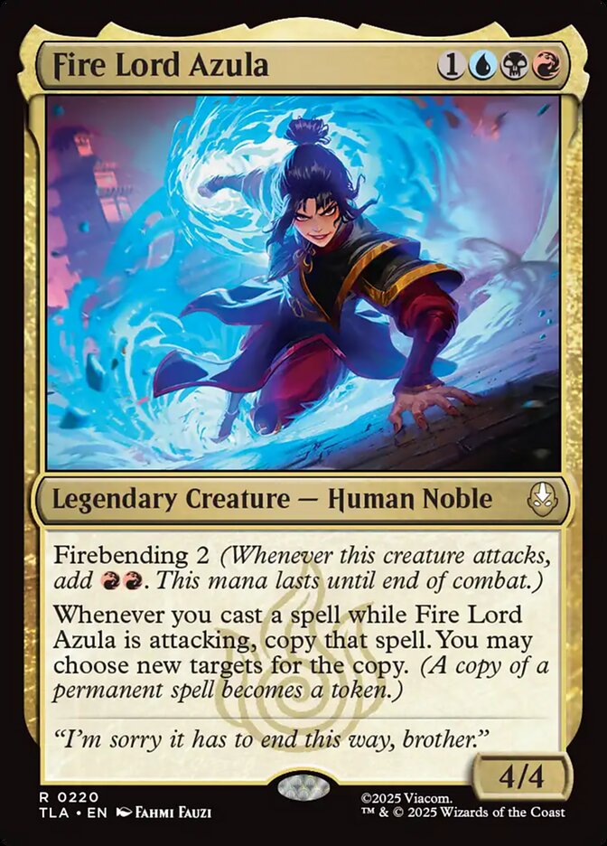 Fire Lord Azula Magic: The Gathering card