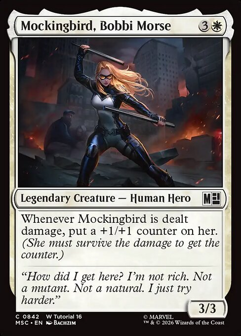 Mockingbird, Bobbi Morse Magic: The Gathering card