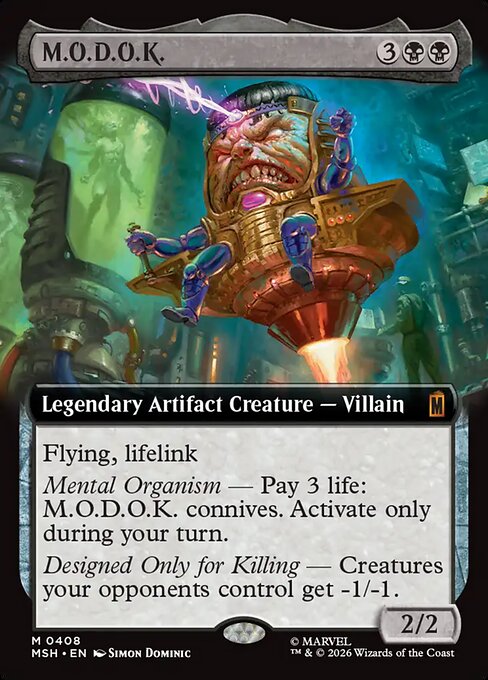 M.O.D.O.K. Magic: The Gathering card