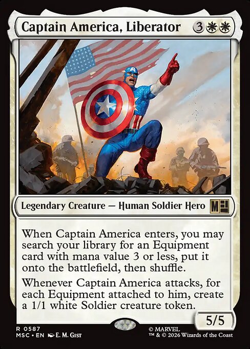 Captain America, Liberator Magic: The Gathering card