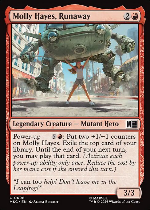 Molly Hayes, Runaway Magic: The Gathering card