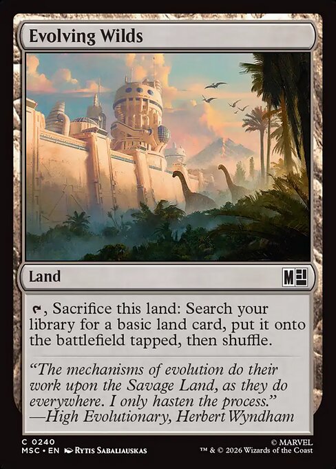 Evolving Wilds Magic: The Gathering card