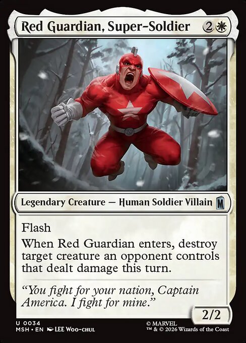 Red Guardian, Super-Soldier Magic: The Gathering card
