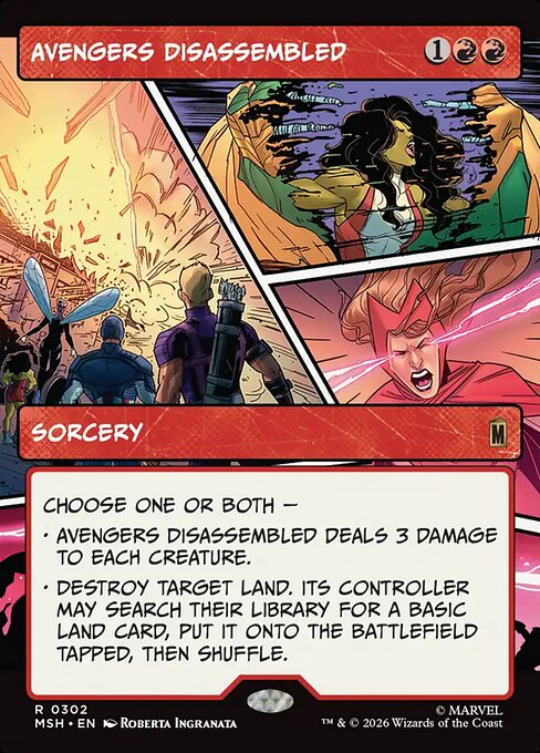 Avengers Disassembled Magic: The Gathering card