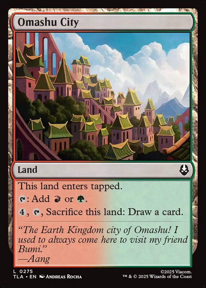 Omashu City Magic: The Gathering card