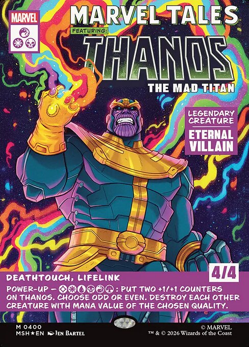 Thanos, the Mad Titan Magic: The Gathering card